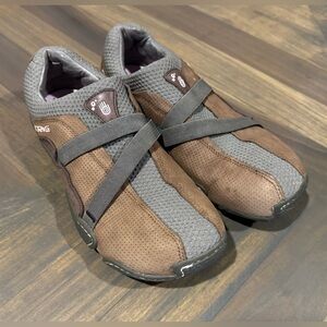 Teva Brown Shay Slip On Mesh Leather Womens Hike 6115 Walking Shoes Size 10